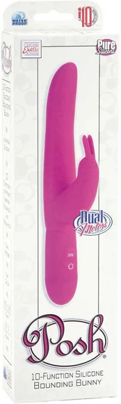 Calexotics Wibrator-POSH BOUNDING BUNNY Rožinis