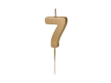 Torto žvakė nr.7 auksinė, 4,5 cm