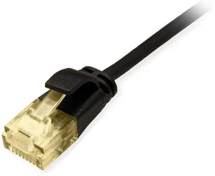 Equip Patchkabel Cat6A Slim U/UTP 2xRJ45 2.00m juodas LSZH Polybeutel