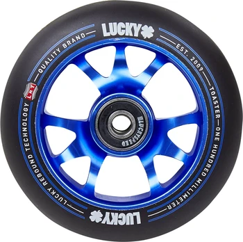 Lucky Toaster 100mm triukinio paspirtuko ratukas Black-blue