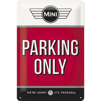 Skardinė iškaba „Mini - Parking Only Red“, Nostalgic-Art