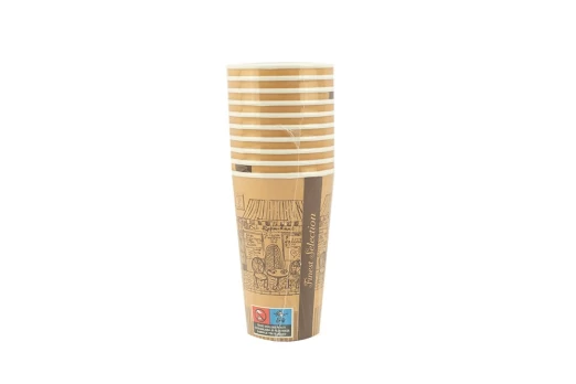 Vienkartinis puodelis, popierinis, 300 ml, 10 vnt.
