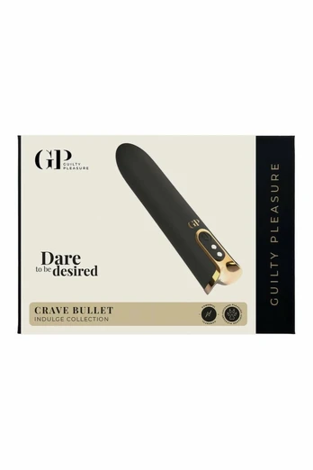 Guilty Pleasure Crave Bullet - Gold-Tone Compact Rechargeable Model