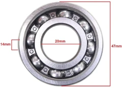 Leje SKF 6204 C3 kaina