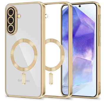 Dėklas Tech-Protect MagFlex MagSafe Case for Samsung Galaxy A56 5G - Transparent Gold