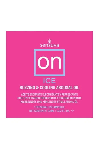 Sensuva ON Ice Arousal Oil Single Use Ampoule Packet - Cooling Botanical Formula