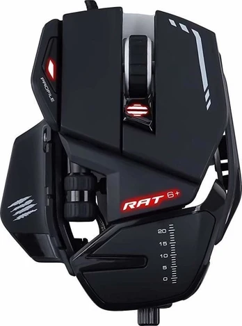 Mad Catz R.A.T. 6+ mouse Right-hand USB Type-A Optical 12000 DPI