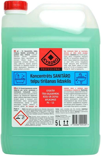 Tīrīšanas līdzeklis Kvadro, 5 l