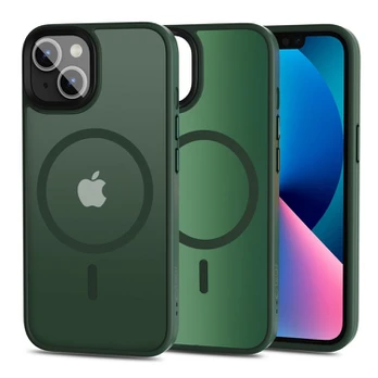 Matinis žalias dėklas Apple iPhone 13 telefonui "Tech-Protect Magmat Magsafe"