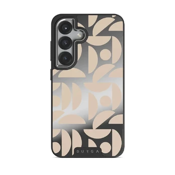Moonlight - Samsung Galaxy S25 Case, Elite Mirror Dark (Magnetic) / Silver