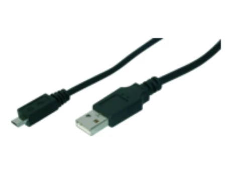 Assmann Electronic DIGITUS USB jungties kabelis tipas A - micro B M/M 1.0m USB 2.0 suderinamas bl