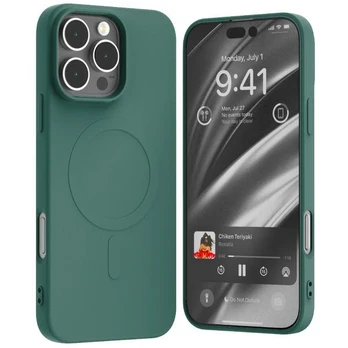 Dėklas Mercury MagSafe Semi-Silicone iPhone 16 Pro Max 6,9" žalia |žalias