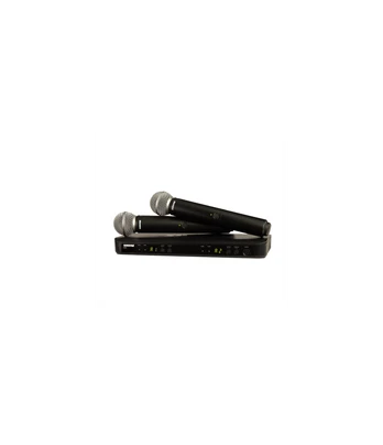 Shure | Wireless Dual Vocal System with two SM58 | BLX288E/SM58 | Black | Yes | Wireless connection