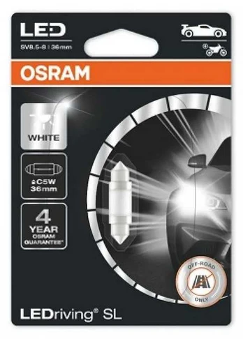 Salono apšvietimo LED lemputė OSRAM 6418DWP-1BL C5W 36mm