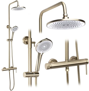 Dušo sistema Rea Foss Clif, Brushed Gold