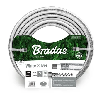 Laistymo žarna Bradas NTS White Silver 3/4 "30m