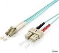 Equip LWL Patchkabel LC->SC 5.00m Multimode Duplex OM3 turq Polybeutel