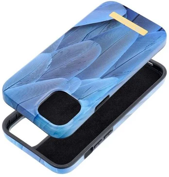 FORCELL F-PROTECT Mirage case compatible with MagSafe for IPHONE 15 Plus mėlynas bird