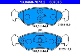 ATE 13.0460-7073.2 Brake pad set