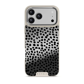 Almond Latte - Cute iPhone 17 Pro Max Case, Elite Mirror Light (MagSafe) / Silver