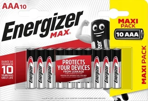 10x Energizer Max Lr03 Aaa R3 E92 1.5v baterijos