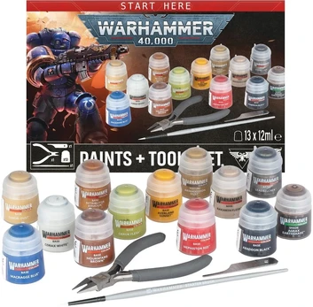 Games Workshop Warhammer 40,000: Paints + Tools Set