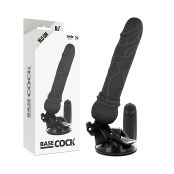 BASECOCK Remote Controlled Intimate Machine Black 19.5 cm Flexible Design