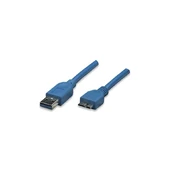 Techly USB3.0 Kabelis Stecker Typ A-Stecker Micro B, 1m blau kaina