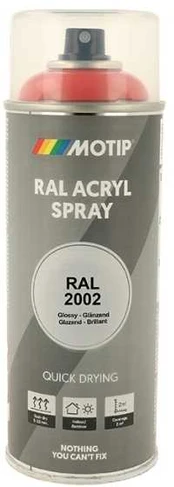 Motip Ral 2002 high gloss blood oranžinis