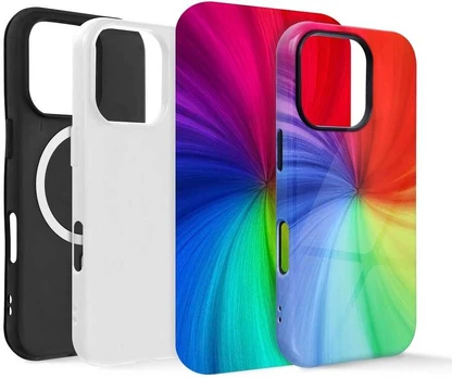 Case double layer for sublimation compatible with MagSafe for IPHONE 12 PRO MAX