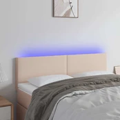 Galvūgalis su LED, kapučino spalvos, 144x5x78/88cm kaina