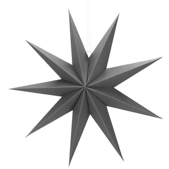 Dekoracija Springos Star CA1102, 60 cm, pilka