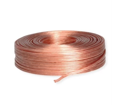Goobay garsiakalbio kabelis 2x2,5mm CCA 100m transp.
