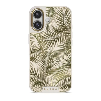 Happy Place - Palm iPhone 16 Case, Elite Light (MagSafe) / Gold