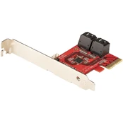 StarTech 4-PORT SATA PCIE CARD - 6GBPS/. kaina