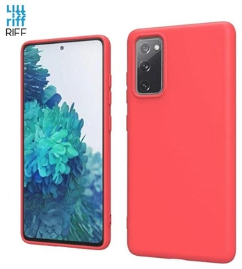Riff Slim &amp; Soft Silicone Soft Back Cover Case Samsung S20 Plus G985 Red