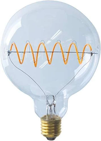 Segula LED Bridge Globe 125 Curved Plus permatomas E27 6,5W 1900K