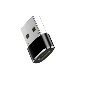 Adapteris USB-C - USB juodas nefasuotas
