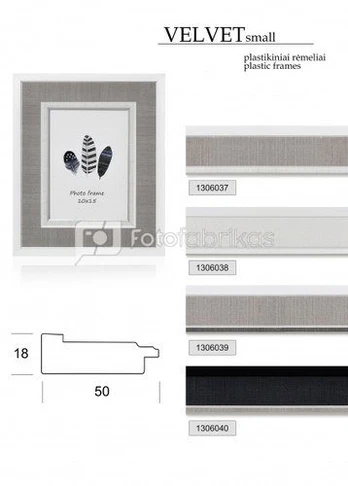 Rėmelis 10x15 plast 1306040 VELVET