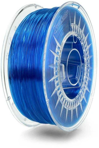 3D plastikas Devil Design PET-G 1.75mm 1kg - Super Mėlyna Transparent