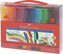 FABER-CASTELL Koffer Connector Filzstifte 60-teilig kaina