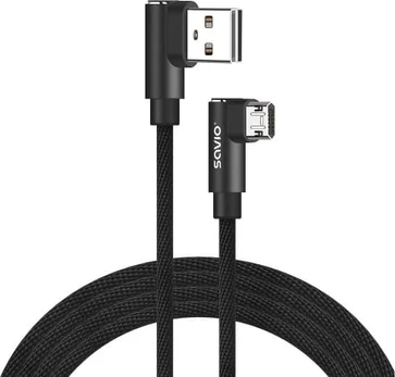 Kabelis USB Savio Thunderbolt - microUSB 1 m Juodas (1_815989)