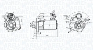 Starteris MAGNETI MARELLI 063726281010