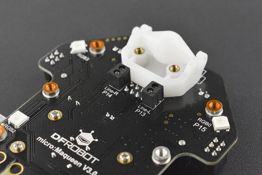 DFRobot micro: Maqueen edukacinė programuojama roboto platforma Micro:bit Makecode 3x AAA