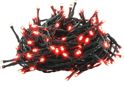 Kalėdų eglutės šviestuvai Retlux 150 LED raudoni