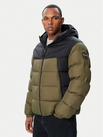 Napapijri Žieminė striukė A-Molveno NP0A88V2 Chaki Regular Fit