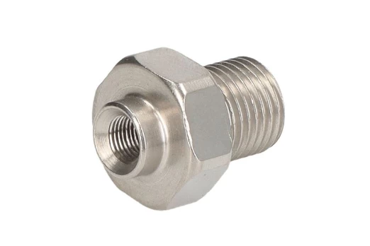 Stabdžių šlangos galas MVF400E, išlenkimas 0°, Inox