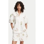 French Connection Marškiniai Cambria 729G7 Balta Relaxed Fit