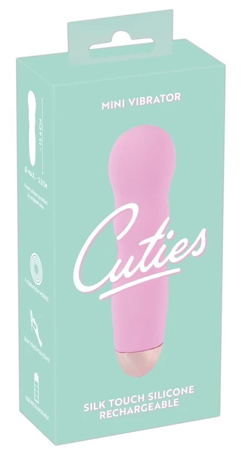 Cuties mini vibratorius, šviesiai rožinis, 7 režimai