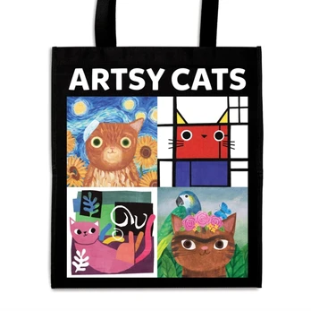 Artsy Cats Reusable Shopping Bag